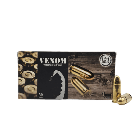 9mm - Venom 124 Grain Full Metal Jacket - 50 Rounds