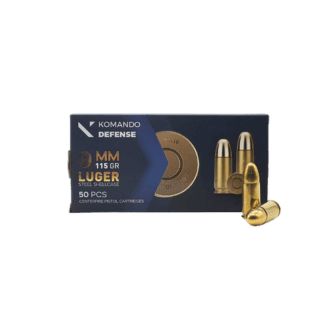 9mm - Komando Defense 115 Grain Full Metal Jacket - 50 Rounds