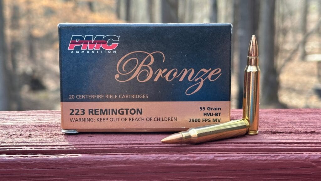 223 cartridge on a ledge