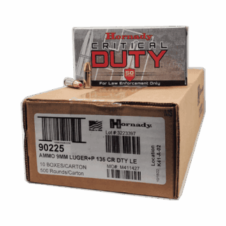9mm - Hornady Critical Duty LE 135 Grain FlexLock 90235 - 500 Rounds