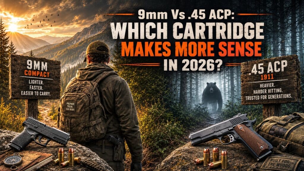 man choosing between 9mm and 45 ACP hero