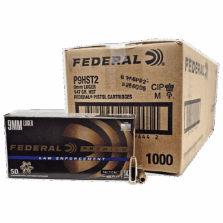 9mm - Federal P9HST2 LE 147 Grain JHP - 1000 Rounds