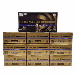 9mm – Federal P9HST2 LE 147 Grain Jacketed Hollow Point – 500 Rounds