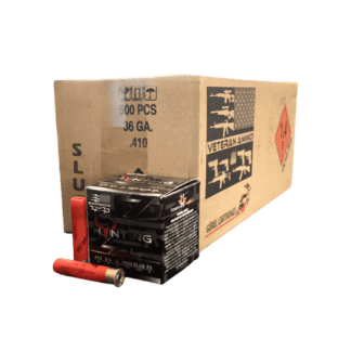410 Gauge - Veterans Rifled Slug 2 1/2 in 1/4 oz - 500 Round Case