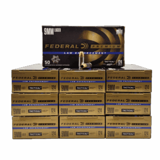 9mm - Federal HST LE 124 Grain Jacketed Hollow Point P9HST1 - 500 Rounds
