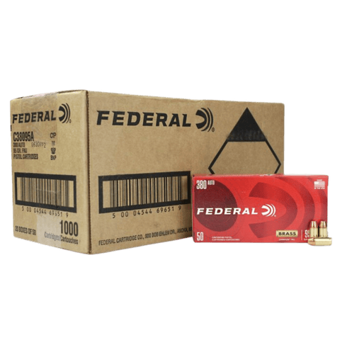 380 Auto - Federal Champion 95 Grain FMJ - 1000 Rounds
