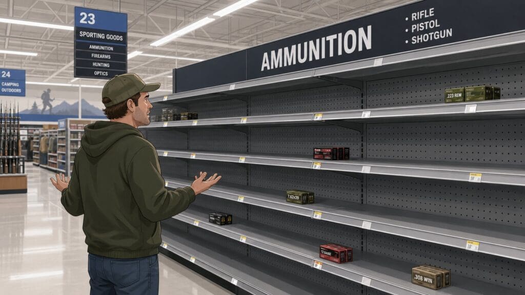 man at store shelf