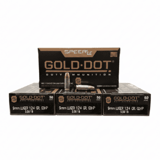 9mm - Speer Gold Dot 124 Grain JHP 53618 - 200 Rounds