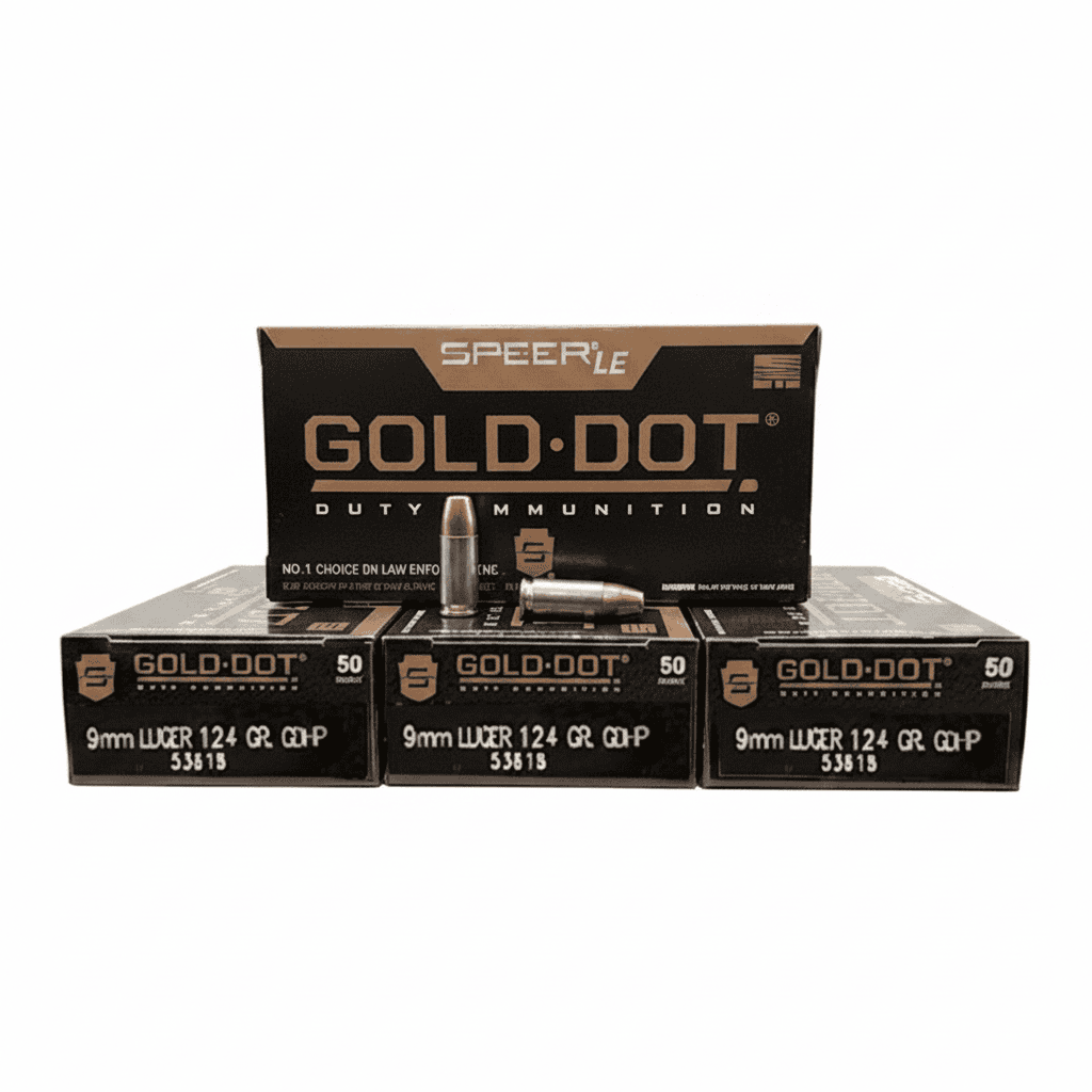 9mm - Speer Gold Dot 124 Grain JHP 53618 - 200 Rounds