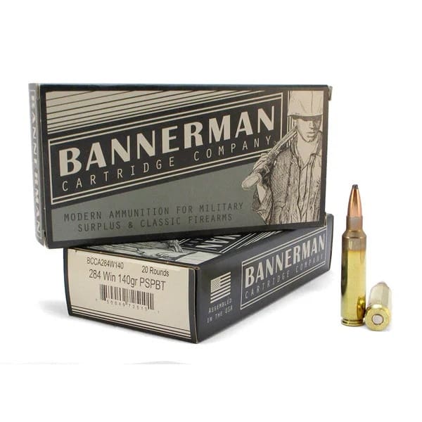 284 Winchester - Bannerman 140 Grain PSPBT - 20 Rounds