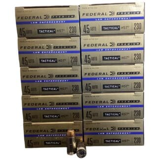 45 Auto - Federal P45HST2 LE 230 Grain JHP - 500 Rounds