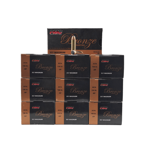 357 Magnum - PMC Bronze 158 Grain Jacketed Soft Point - 500 Rounds
