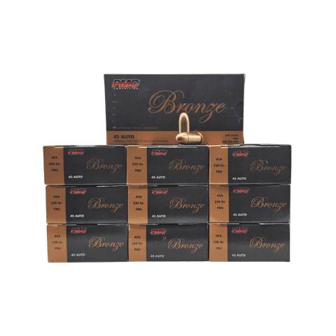 45 Auto - PMC Bronze 230 Grain Full Metal Jacket - 500 Rounds
