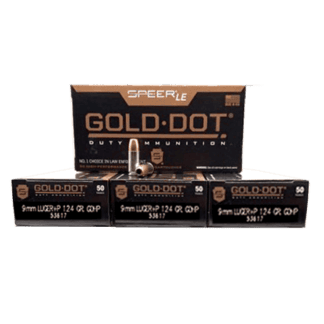 9mm - Speer Gold Dot 124 Grain +P JHP 53617 - 200 Rounds