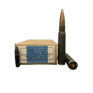 8mm Mauser - SMK Steel-Core Light Armor-Piercing 178 Grain FMJ - 15 Rounds