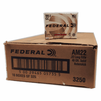 22 Long Rifle - Federal Automatch 40 grain LRN - 3250 Rounds