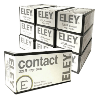 22 Long Rifle - Eley Contact 42 Grain Subsonic - 500 Rounds