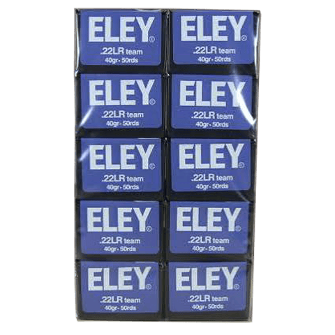 22LR - Eley Team 40 Grain LRNFP - 500 Rounds