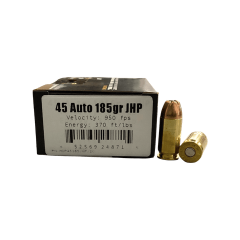 45 Auto - House Of Payne 185 Grain JHP - 20 Rounds
