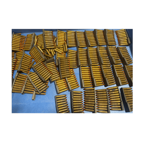 30 Carbine - Military Surplus Tracer Either Red Tip Or Orange - 10 Round Clip