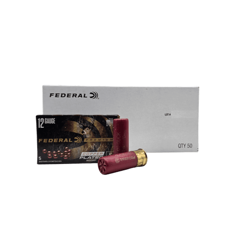 12 gauge - Federal Premium 2-3/4" Copper Plated 00 Buckshot - 50 Rounds