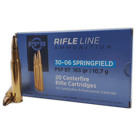 30-06 Springfield - PPU Rifle Line 165 Grain Soft Point - 20 Rounds