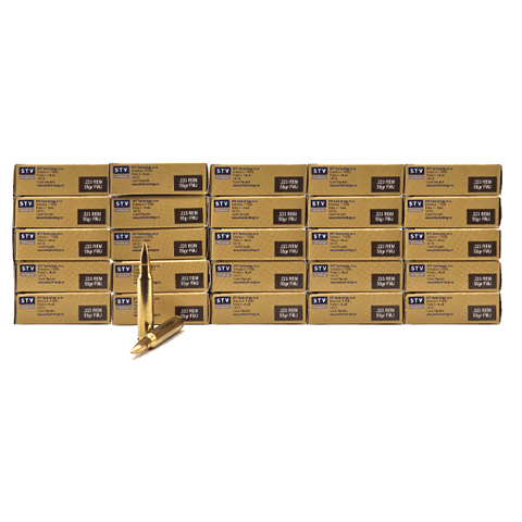 223 Rem - Patriot Sports 55 Grain Full Metal Jacket - 500 Rounds