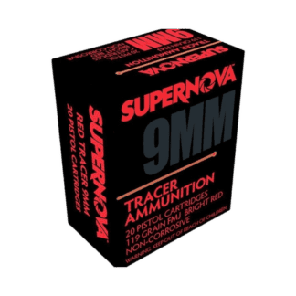 9mm - Supernova 119 Grain FMJ Red Tracer - 20 Rounds