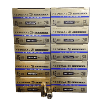 45 Auto - Federal P45HST2 LE 230 Grain JHP - 500 Rounds