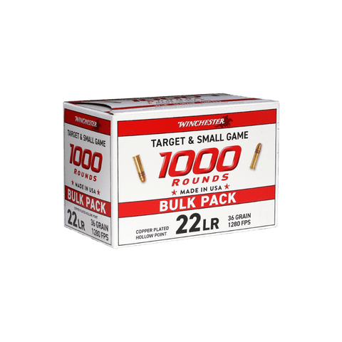 22LR - Wichester Target & Small Game 36 Grain CPHP - 1000 Rounds