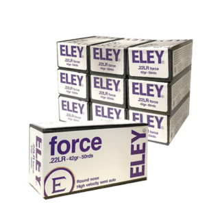22 Long Rifle - Eley Force High Velocity Semi Auto 42 Grain - 500 Rounds