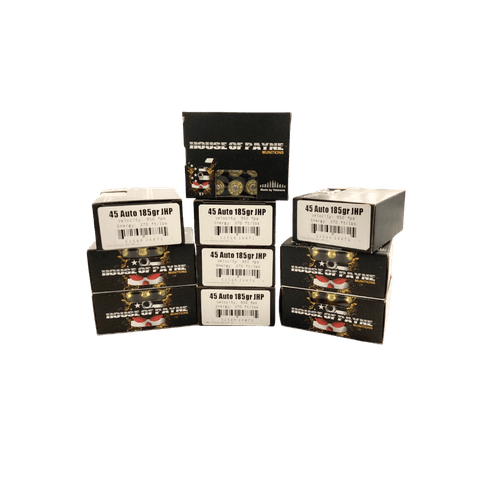 45 Auto - House Of Payne 185 Grain JHP - 100 Rounds