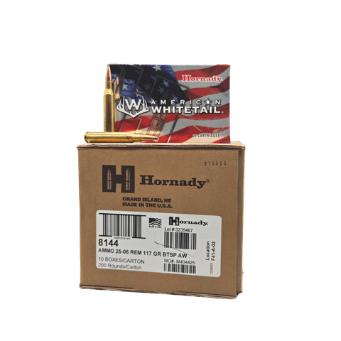 25-06 Rem - Hornady American Whitetail 117 Grain Interlock - 200 Rounds