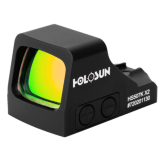 Holosun - HS507K-X2 Black Anodized 2 MOA Red Dot 32 MOA Circle Multi Reticle