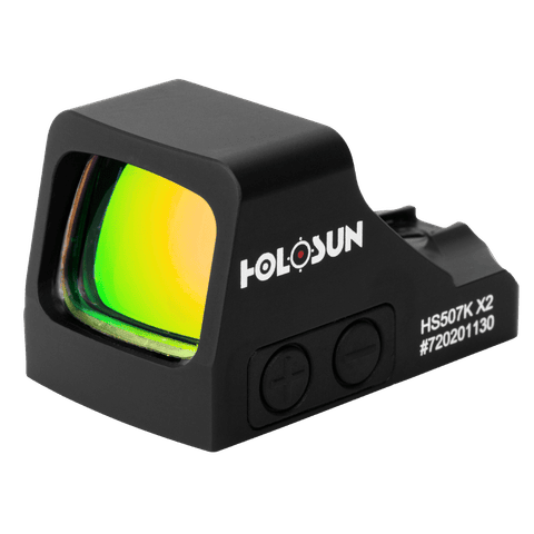 Holosun - HS507K-X2 Black Anodized 2 MOA Red Dot 32 MOA Circle Multi Reticle
