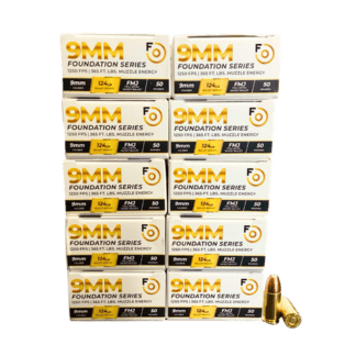 9mm - Federated Ordnance 124 Grain Full Metal Jacket - 500 Rounds