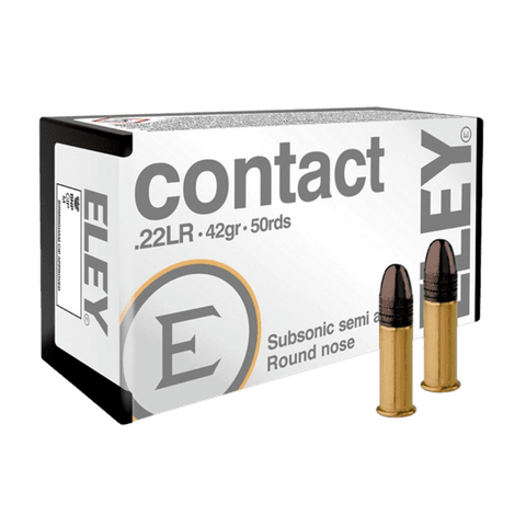 22LR - Eley Contact 42 Grain Subsonic - 50 Rounds