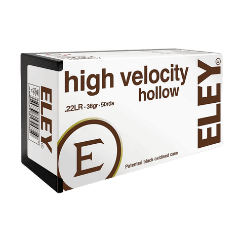 22LR - Eley 38 Grain High Velocity Hollow Point - 50 Rounds