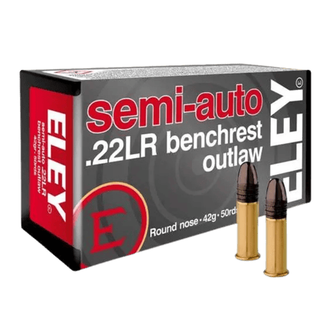 22LR - Eley Outlaw 42 Grain Semi Auto Benchrest - 50 Rounds