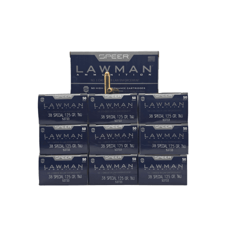 38 Special - Speer Lawman 125 Grain TMJ - 500 Rounds