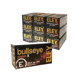 22 Long Rifle - Eley Bullseye Pistol X 40 Grain Round Nose - 500 Rounds