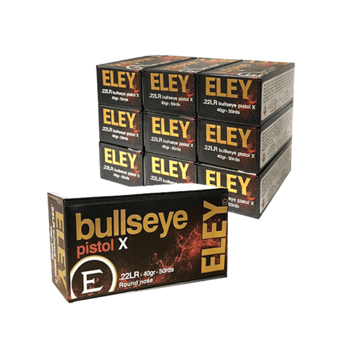 22 Long Rifle - Eley Bullseye Pistol X 40 Grain Round Nose - 500 Rounds