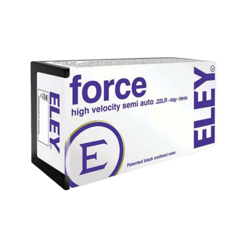 22 Long Rifle - Eley Force High Velocity Semi Auto 42 Grain - 50 Rounds