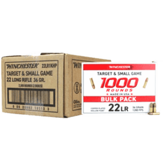 22LR - Wichester Target & Small Game 36 Grain CPHP - 2000 Rounds