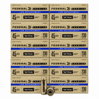 45 Auto - Federal P45HST2 LE 230 Grain JHP - 500 Rounds
