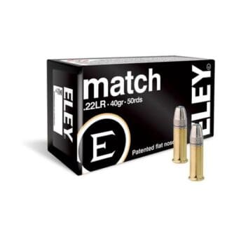 22 Long Rifle - Eley Match 40 Grain LRNFP - 50 Rounds