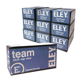 22 Long Rifle - Eley Team 40 Grain LRNFP - 500 Rounds