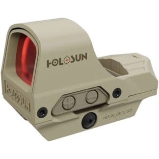 Holosun - HS510C Flat Dark Earth 1x, 2 MOA Red Dot/65 MOA Circle Reticle