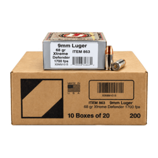 9mm - Underwood 68 Grain Xtreme Defender Solid Monolithic - 200 Rounds