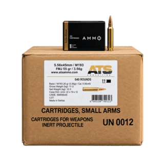 5.56 NATO - ATS 55 M193 55 Grain Full Metal Jacket - 540 Rounds